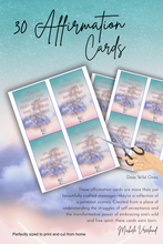 Load image into Gallery viewer, π 30 "Wild and Free" Affirmation Cards π (Digital PDF Download)