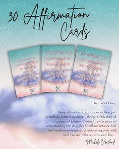 🌟 30 "Wild and Free" Affirmation Cards 🌟 (Digital PDF Download)