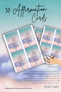 🌟 30 "Wild and Free" Affirmation Cards 🌟 (Digital PDF Download)