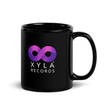 Load image into Gallery viewer, Black Glossy Xyla Records Mug