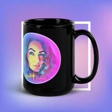 Load image into Gallery viewer, &quot;Vreeland Vibes: Sip in Style with the Black Glossy Mug&quot;